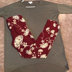 LulaRoe XXS Modal Irma & OS Leggings